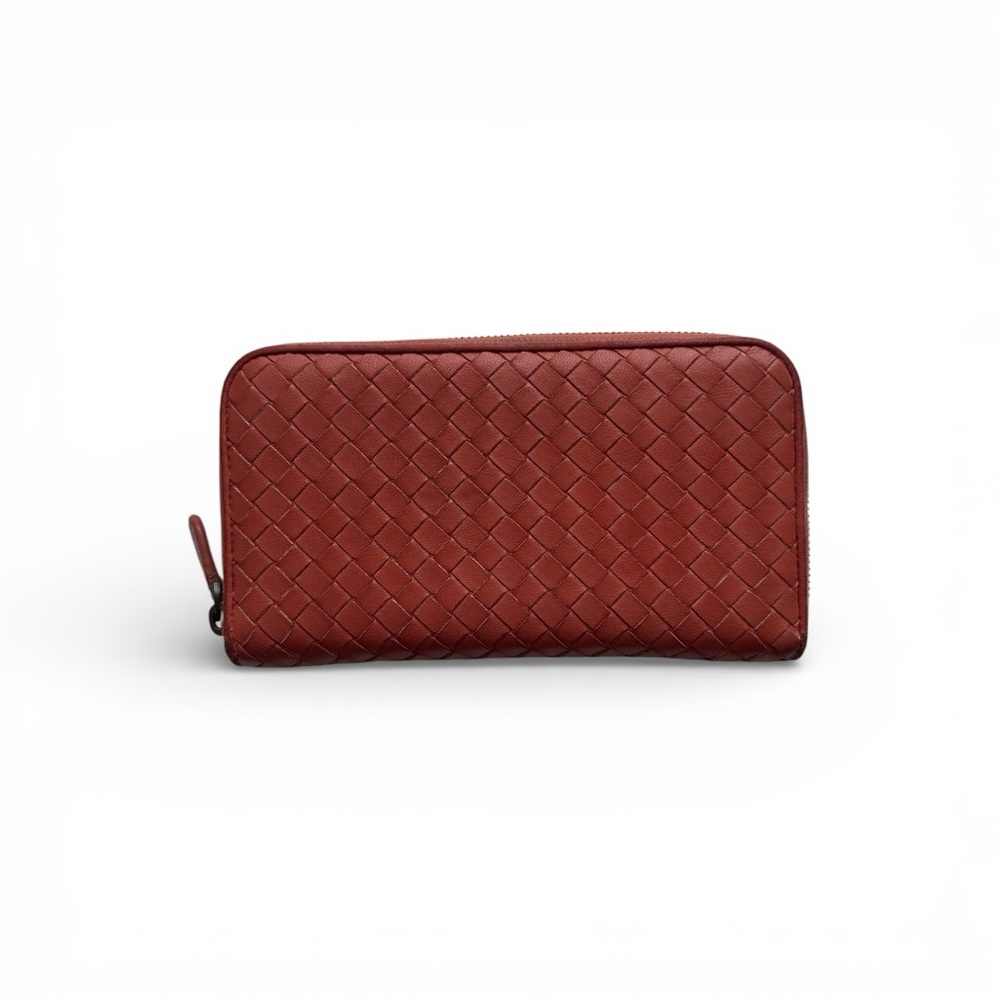Bottega Veneta Intrecciato Weave Leather Continental Wallet in Box